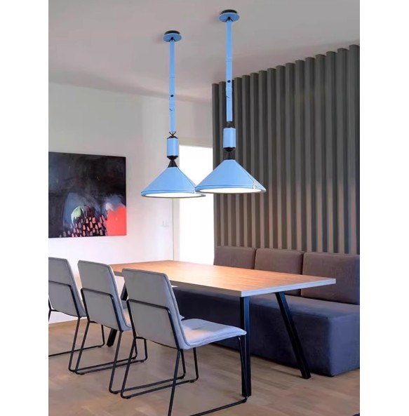 Modern Minimalist Belt Pendant Lamp blue Brown Light Luxury stylish Leather Hanging Lamps for Dining Room Kitchen Island Bedside