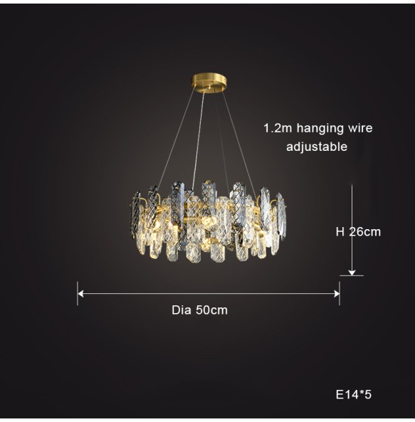 Luxury Cristal Salon Lustres Crystal Led Pendant Lights Home Decor Lamps Decoration Maison Chandelier lampara for Foyer Villa