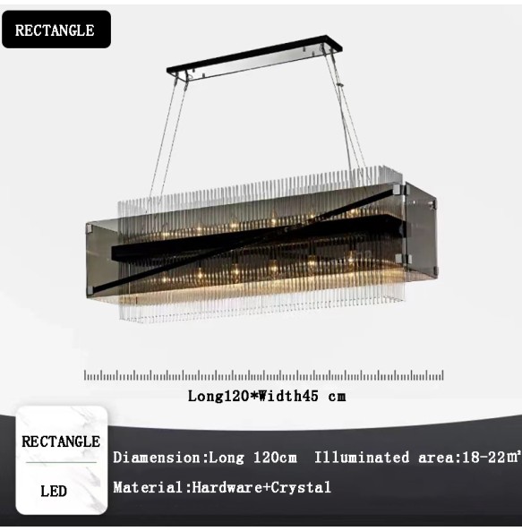 Luxury Long Dining Pendant Light 2024 New Designer Crystal Glass Lustres Led Living Room Lampe Home Decor Ceiling Chandelier