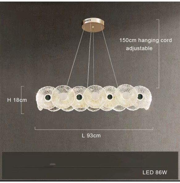 Modern 2024 Luxury Lustres Led Ceiling Pendant Lights Home Decor Suspension Luminaire Decoration Chandelier for Living Room