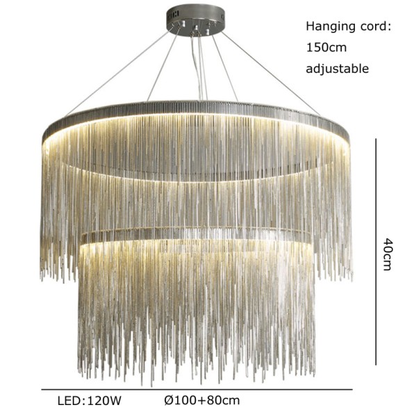 Tassel Pendant Light Modern Suspension LED Hanging Lamp Light Fixture Luxury Home Decor Newest Design Room Decor