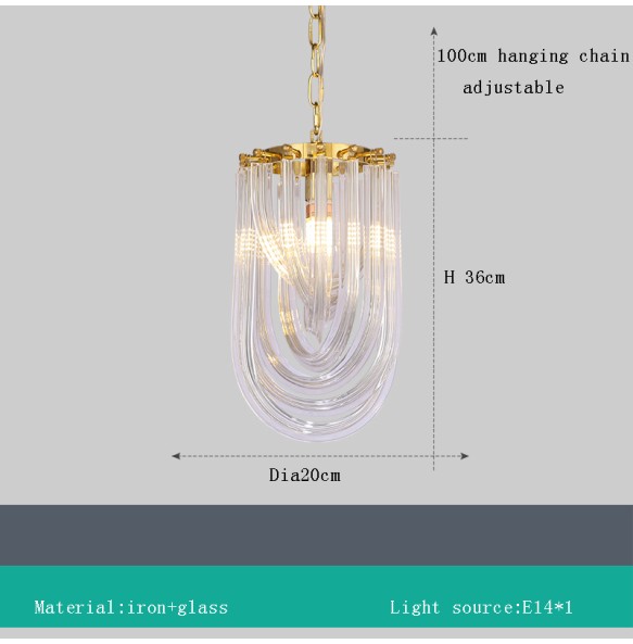 Lustre Glass Hanging Lamp Dimmable LED Modern Suspension Light Luxury Pendant Light Home Decor Appliance Restaurant Hotel