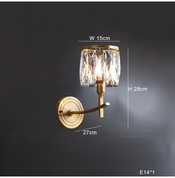 Led Vintage Brass Candle Shape Pendant Lamp New Lustre Home Appliance Crystal Chandelier Dimmable Ceiling Lamparas for Foyer