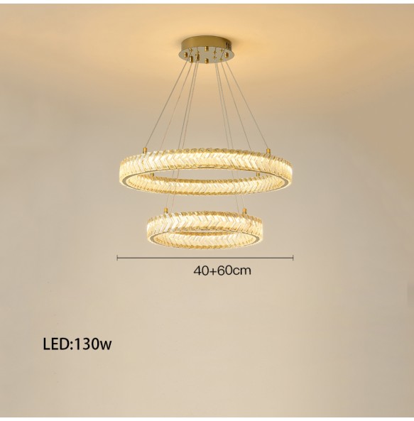 Modern Suspension Arrow Shaped Crystal Gold Round 2024 New Trend Pendant Light Dimmable LED Home Decor Appliance Lobby