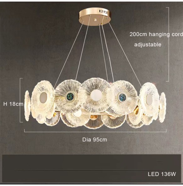 Modern 2024 Luxury Lustres Led Ceiling Pendant Lights Home Decor Suspension Luminaire Decoration Chandelier for Living Room