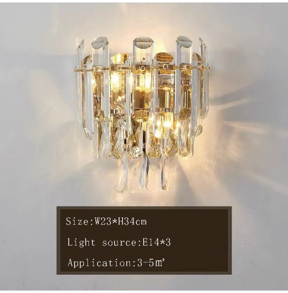 Luxury Gold Classical Hanging Lamp Dimmable LED Crystal Light Fixture Lustre Large Hotel Pendant Light Home Decor Room Decor