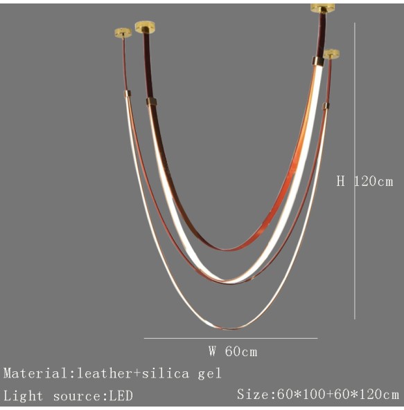 Modern LED High Ceiling Pendant Light 2024 Silicone Art Decor Hanging Lamp for Ceiling Home Appliance Chandelier Living Room