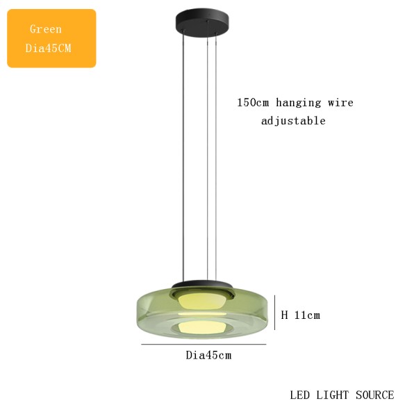 2024 Modern Glass Pendant Light Fixture Pendant Lighting for Kitchen Island Ceiling Light Green Glass Shade Dining Room Lustres