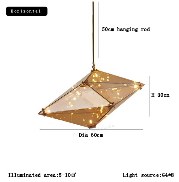 Nordic Designer Led Home Decor Pendant Lamps Glass Lampshade Lustres 2024 Art Deco Ceiling Chandelier for Dining Room Bar Lampe