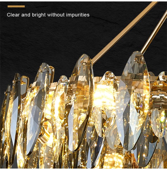 Led Postmodern New Fashion Chandelier Gold Pendant Light Luxury Chandelier Dimmable Living Room Bedroom Decoration Lustre