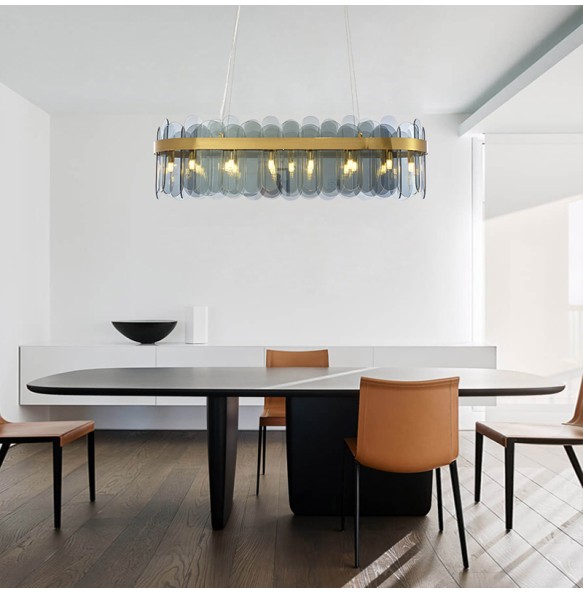 Post-modern Glass Ceiling Pendant Lights Home Appliance Kitchen Island Hanging Lighting  Lustres Above Dining Table