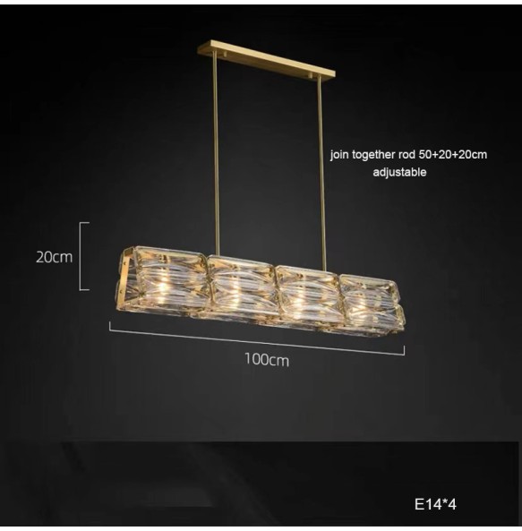 Postmodern New Creative Glass LED Pendant Light Home Decor Dimmable Suspension Luminaire Lustre Chandelier for Kitchen Island