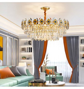 Modern Classic Home Appliance Ceiling Chandelier Lighting Luxury Crystal Lustres Lamparas for Living Room Dining Room