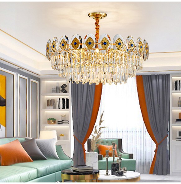 Modern Classic Home Appliance Ceiling Chandelier Lighting Luxury Crystal Lustres Lamparas for Living Room Dining Room