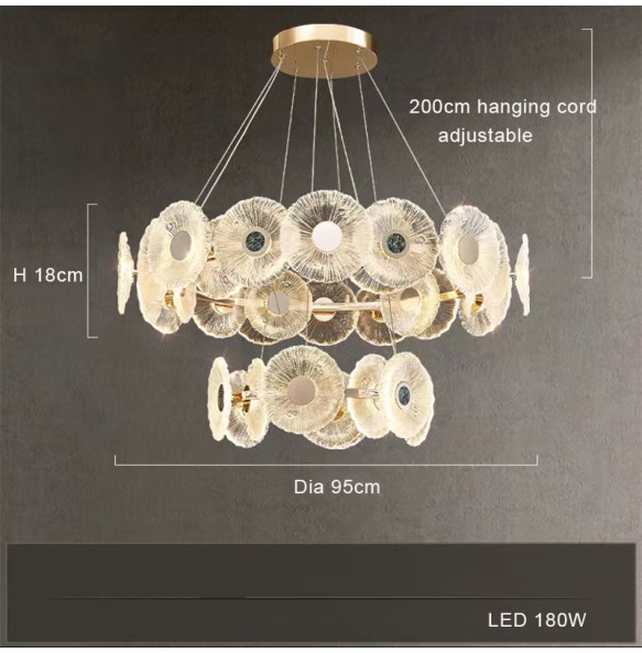 Modern 2024 Luxury Lustres Led Ceiling Pendant Lights Home Decor Suspension Luminaire Decoration Chandelier for Living Room