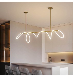 Silicone Pine Pendant Light Line Combination Light Musical Note Shaped Hanging Lamp Home Decor