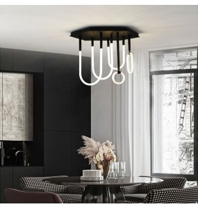 2024 New Trend Nordic Style Pendant Light Line Combination Light Minimalism Dimmable LED Hanging Lamp Home Decor