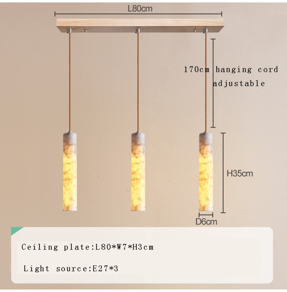 Modern Marble Hanging Lamp Led Luxury Chandelier Marble Kitchen Island Home Decor Lustres Dining Room Pendant Light