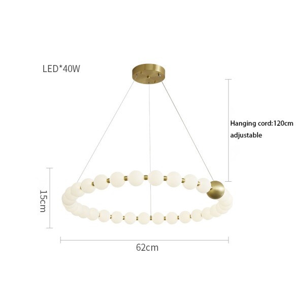 LED Modern Suspension Ivory White Pearl Necklace Shaped Pendant Light Room Decor Ball Hanging Lamp Home Decor Light Fixture