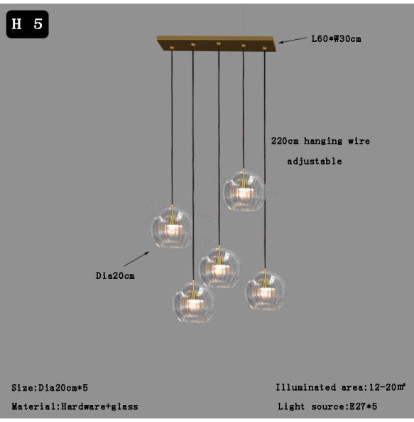 Nordic Led Glass Pendant Light Modern Kitchen Hanging Lights Bar Lustres Lamp Dining Living Room Home Decor Lighting Fixtures