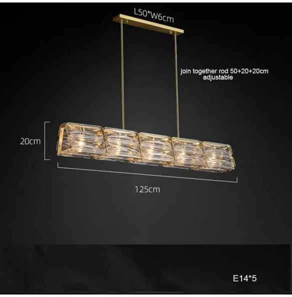 Postmodern New Creative Glass LED Pendant Light Home Decor Dimmable Suspension Luminaire Lustre Chandelier for Kitchen Island