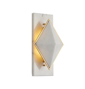 Rhombus Marble Wall Lamp Modern LED Internet Celebrity Style Home Appliance Hotel Cafe Restaurant Home Decoration Indoor