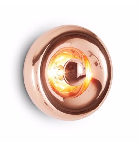 Rose Gold Modern Minimalism Dimmable LED Lava Shaped Metal Wall Lamp Luxury Home Appliance Hotel Cafe Restaurant Indoor