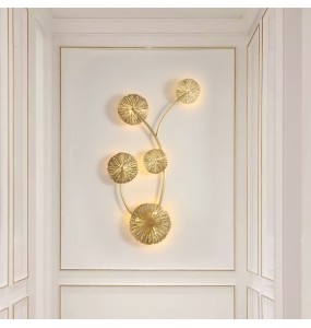 Modern LED Gold Wall Lamp Home Appliance Hotel Cafe Restaurant Wall Decor Light Home Decoration Indoor