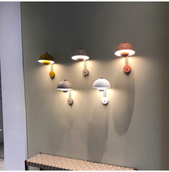 Dimmable LED Wall Lamp Multi-color Lampshade Light Fixture Light Luxury Home Decor Denmark Designer Home Appliance Wall Decor