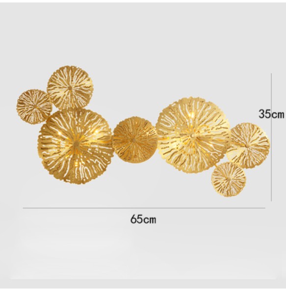 Modern LED Gold Wall Lamp Home Appliance Hotel Cafe Restaurant Wall Decor Light Home Decoration Indoor