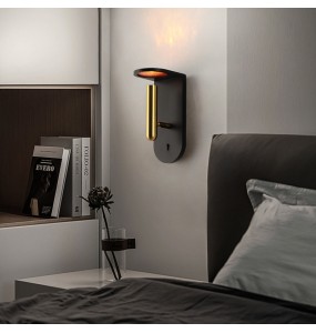 Flame Light Post Modern Minimalism LED Lustre Wall Lamp Black White Luxury Home Decor Home Appliance Bedroom Headboard