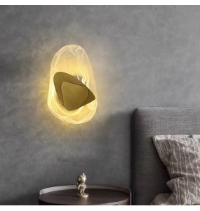 Modern LED Diamond Shape Glass Wall Lamp Luxury Home Wall Decoration Bedside Lamps Bedroom Wall Sconce Aisle