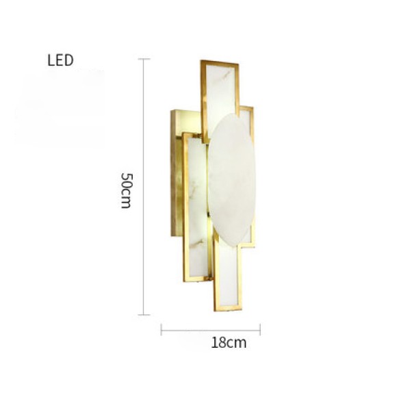 Rhombus Marble Wall Lamp Modern LED Internet Celebrity Style Home Appliance Hotel Cafe Restaurant Home Decoration Indoor