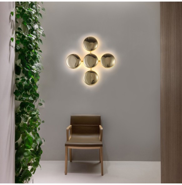 Bedroom Button Shaped Night Light Modern LED Round Wall Lamp Weiqi Luxury Home Wall Decor Appliance Indoor Personalization