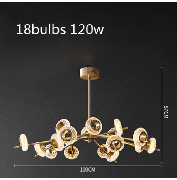 Modern Suspension Donut Crystal Lustre LED Wall Lamps 2024 New Trend Indoor Lamparas De Techo Luxury New To The Season