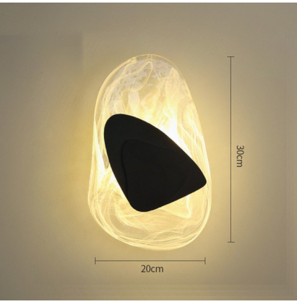 Modern LED Diamond Shape Glass Wall Lamp Luxury Home Wall Decoration Bedside Lamps Bedroom Wall Sconce Aisle