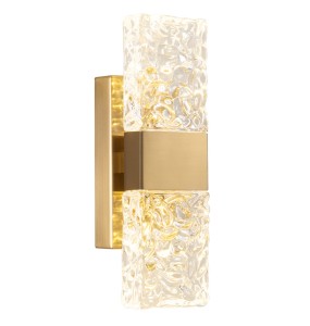 Crystal Wall Lamp Bedroom Night Lamp Gold Iron Light Fixture Wall Decor Hotel Cafe Restaurant Indoor Wall Sconce