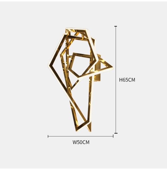 Minimalism Dimmable LED Wall Lamp 2024 Gold Rose Gold Luxury Wall Sconce Home Decor Large Living Room Background Light Fixture