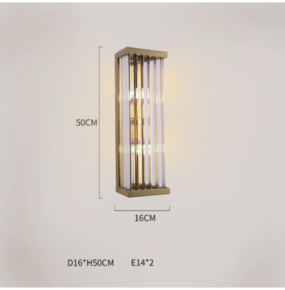 The New Post Modern Light Luxury LED Crystal Wall Lamp Lustre Home Decor Bedroom Closets Night Light Interior Wall Decor