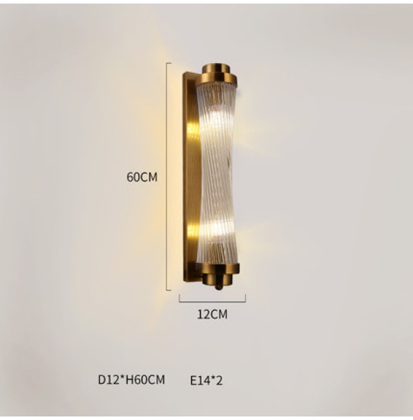 The New Post Modern Light Luxury LED Crystal Wall Lamp Lustre Home Decor Bedroom Closets Night Light Interior Wall Decor