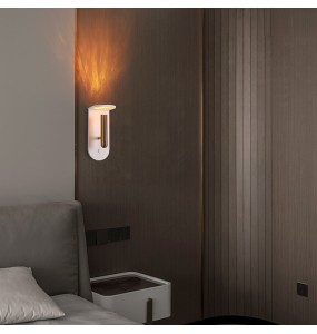 Black White Minimalism LED Lustre Wall Lamp Flame Light Post Modern Luxury Home Appliance Bedroom Headboard Home Decor