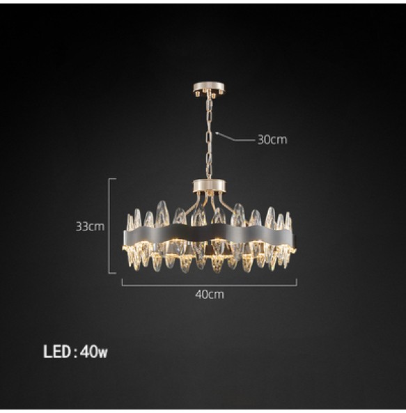 Black Minimalism Style Luxury Dimmable LED Wall Lamp Lustre Modern Suspension Crystal Bedroom Night Lamp Aisle Lights