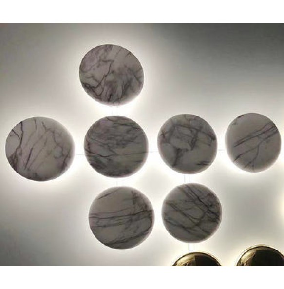 Bedroom Button Shaped Night Light Modern LED Round Wall Lamp Weiqi Luxury Home Wall Decor Appliance Indoor Personalization