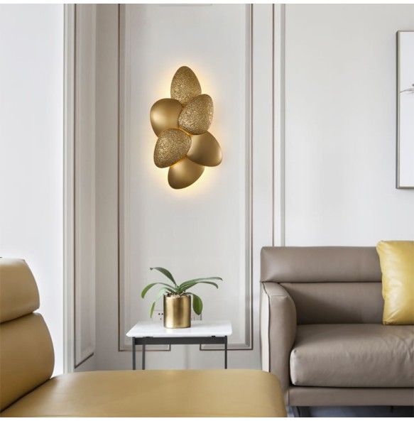 Modern Gold Pebbles LED Wall Lamp 2024 Home Decor Home Appliance Wall Decor Bedroom Living Room Wall Sconce