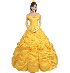 Beauty and Beast Prince Costume Halloween Princess Bell Costume Performance Princess Bell Dress