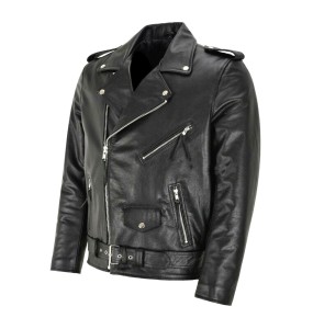 Men PU Leather Jacket Motorcycle Fashion Slim Fit Leather Coat