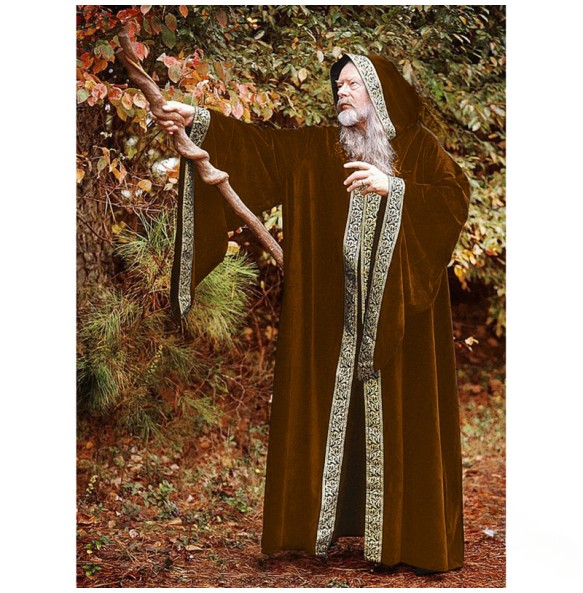 2024 Unisex Halloween Costume Medieval Cape Cloak Adult Hooded Death Vampire Wizard Monk Witch Costume Priest Pastor Gown Robe