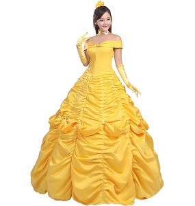 Beauty and Beast Prince Costume Halloween Princess Bell Costume Performance Princess Bell Dress