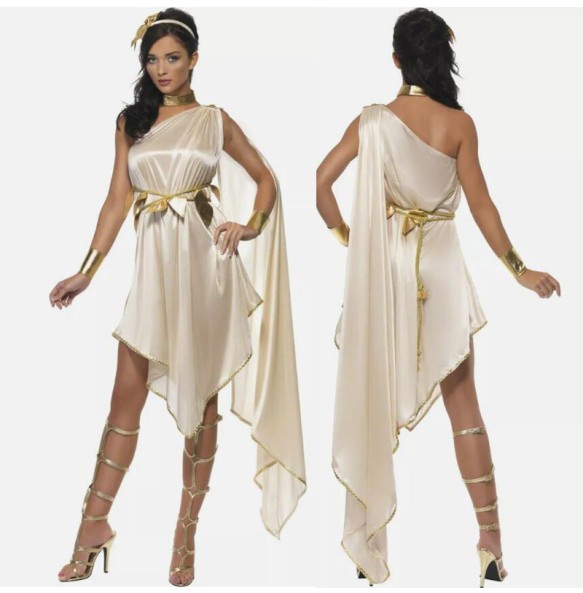 2024 Greek Goddess Costume Tunic Roman Women's Dress Tunics Disguise Antique