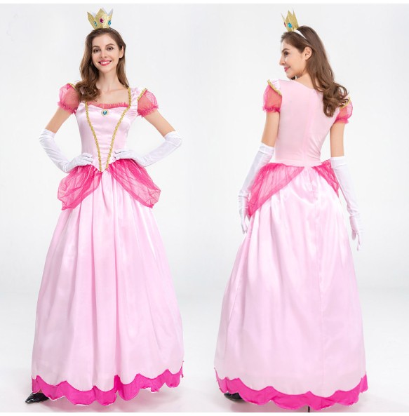 Princess Costume New Mary Pinkie Princess Dress Party Queen Dress Pink Peach Blossom